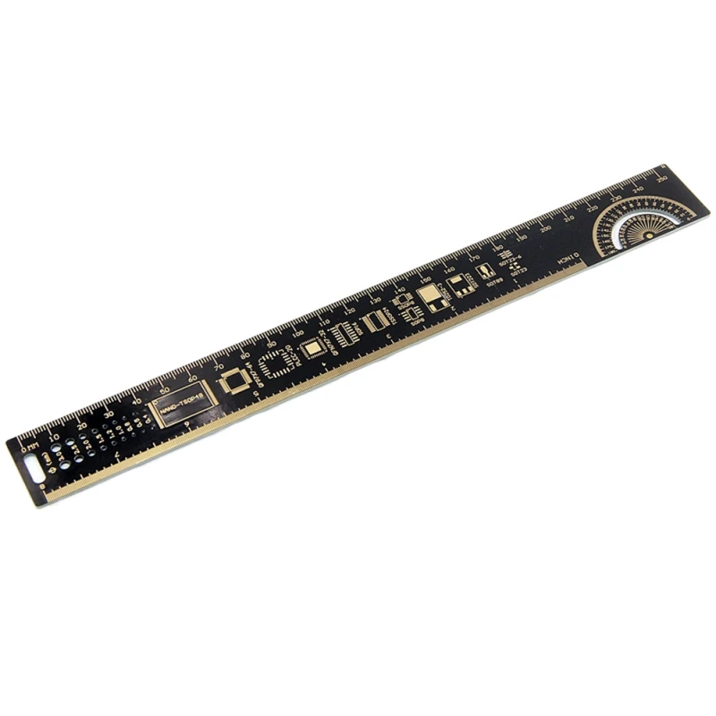 25 см PCB линейка для электронных инженеров измерительный инструмент резистор микросхема конденсатора IC SMD диодный транзистор PCB контрольная линейка