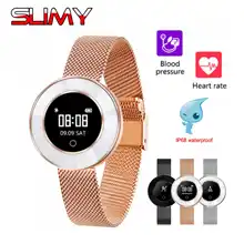 Slimy X6 Bluetooth Смарт-браслет Для женщин сердечного ритма крови Давление смарт-браслет с шагометром спортивный смарт-браслет IP68 Водонепроницаемый