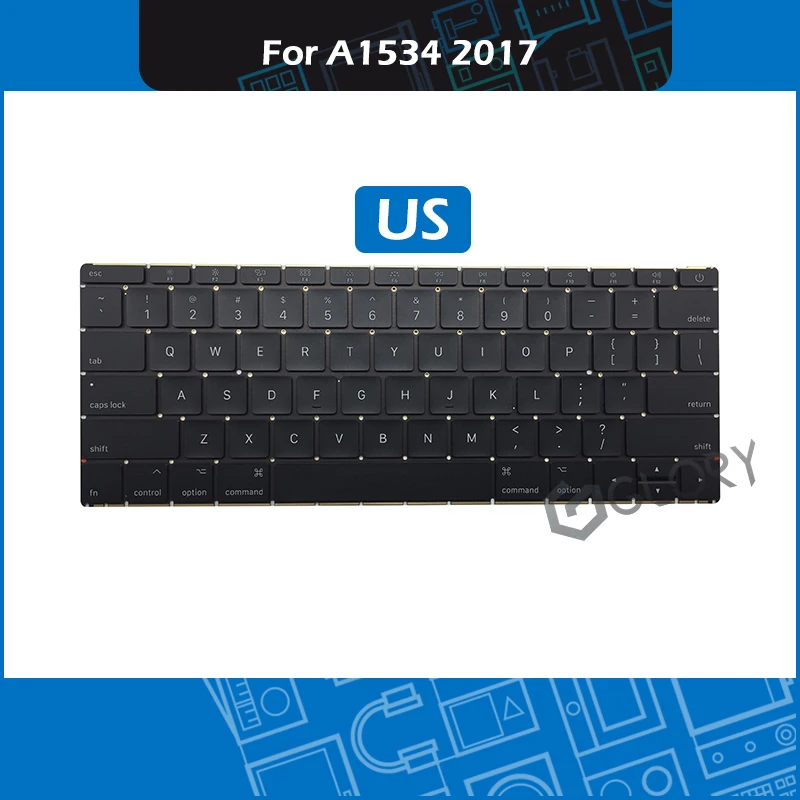 Совершенно новая клавиатура для ноутбука A1534 раскладка США Macbook Retina 12 дюймов