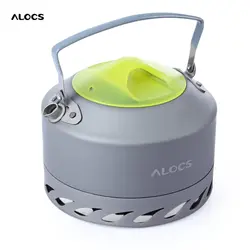 ALOCS CW-K07 0.9L Алюминий сплава Отдых на природе Пикник Кофе воды чайник ветрозащитный Пластик ручка Походные горелки и плитки