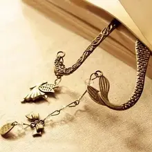 E 100 шт. Ретро Закладка из сплава металлов Русалка бисером или ангелы Бабочки модные Винтажная закладка