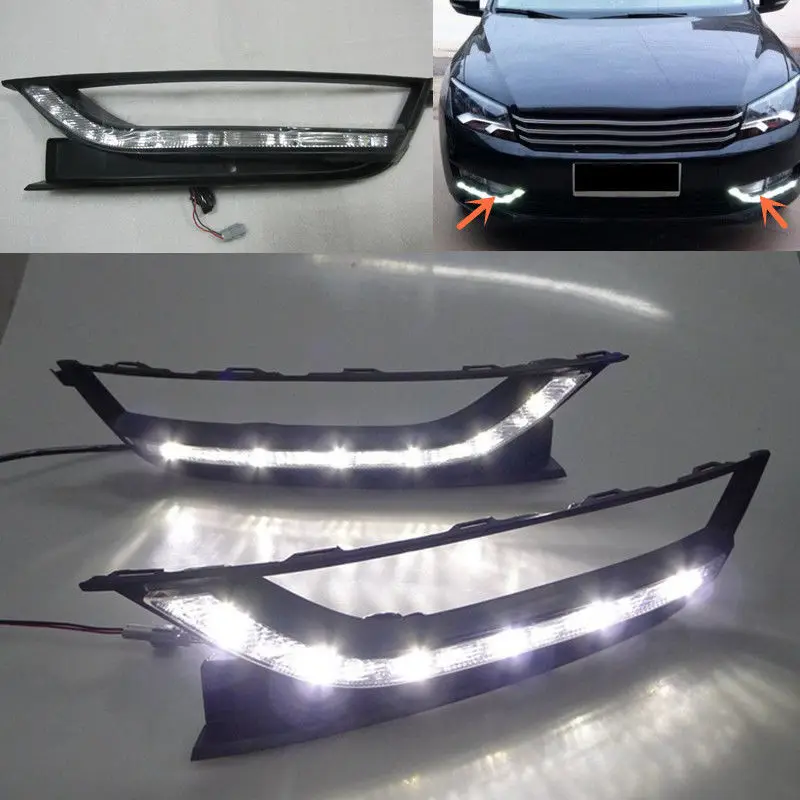 Car LED DRL Daytime Running Light for Volkswagen VW Passat B7 2012 2013