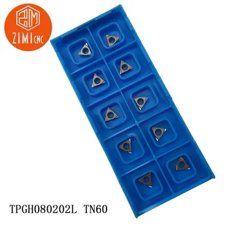 

10pcs TPGH080202L TN60 CNC lathe Aluminum blade Indexable tungsten carbide Threading Inserts CNC turning tool insert