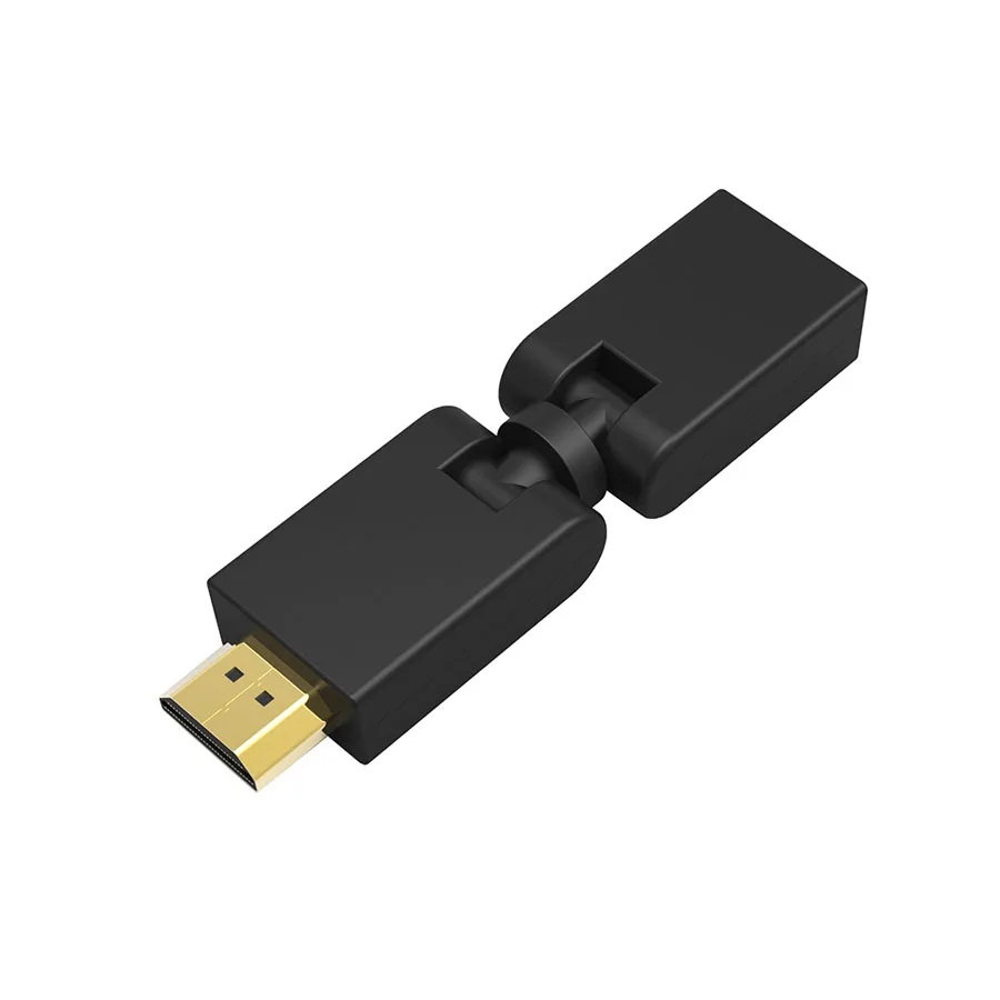 По шкале Мооса 360 градусов вращающийся шарнир адаптер штыревой HDMI на HDMI типа «Мама»; регулируемый кабель адаптер конвертер для PS3 ноутбук