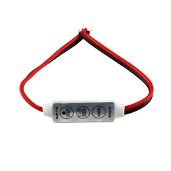 Dimmer LED Strip RGB Controller DC 12V 24V Mini Dimmer LED Single Color Controller for 5050 3528 5730 LED Strip Light