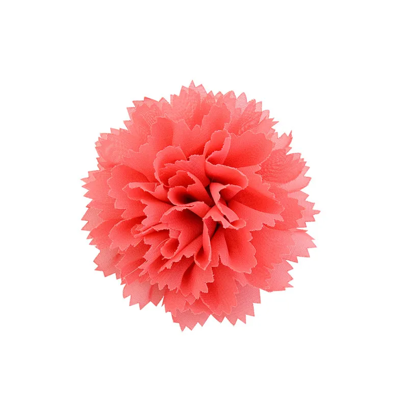 UNTAMED прибл. 8 см DIY шифон волна цветок заколка для волос для девочек детские головные уборы женские заколки для волос аксессуары для волос - Цвет: 15 Watermelon Red