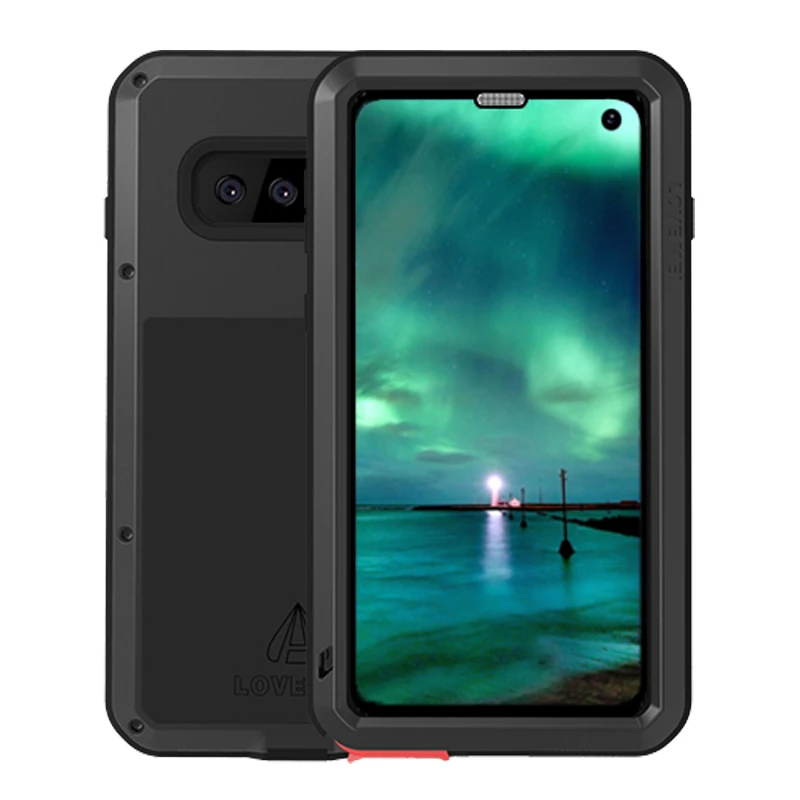 

Metal Armor Full Body Case For Samsung Galaxy S10 Plus Case Shockproof Protective Cover For Samsung S10 Case Wiith Gorrila Glass