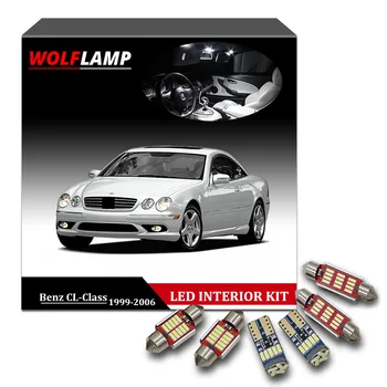 

Wolflamp 21Pcs No Error LED Interior Car Lights For 1999-2006 Mercedes Benz CL-Class W215 Map Light Dome Lamp Trunk Plate Bulb