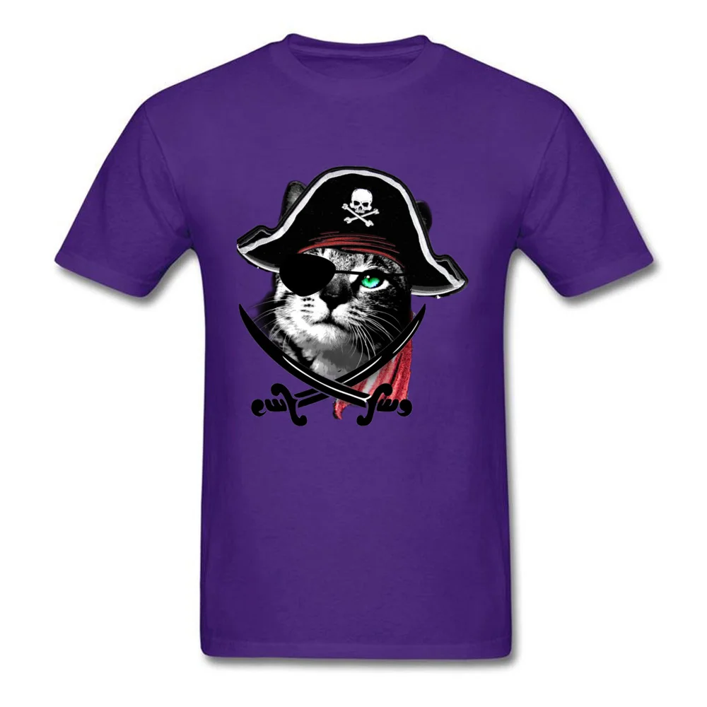 Crazy CATain Jack Men T-Shirt 2018 Discount Lovers Day Short Sleeve Crew Neck All Cotton Tops Tees Normal Sweatshirts CATain Jack purple