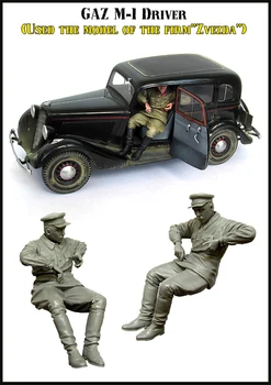 

Resin Kits 1/ 35 Russian GAZ M-1 DRIVER not have car figure Resin Not color Model figure DIY TOYS new
