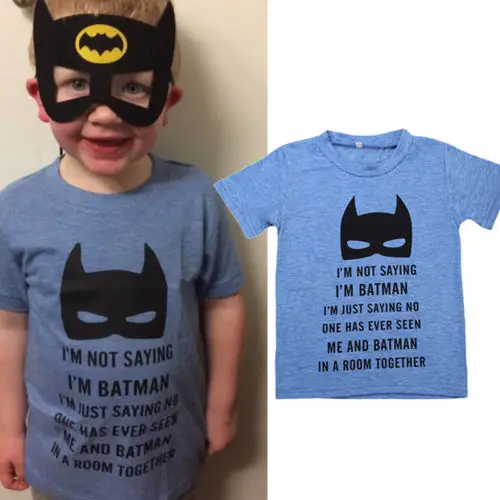 Batman T Shirt Baby Boys clothes Short Sleeve Tee Shirt Summer Cotton