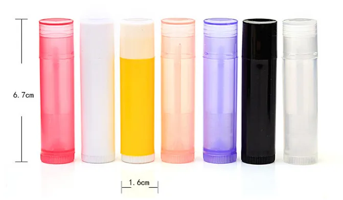 5Pcs/lot 5ml Lipstick Tube Lip Balm Containers Empty Cosmetic Containers Lotion Container Glue Stick Clear Travel Bottle