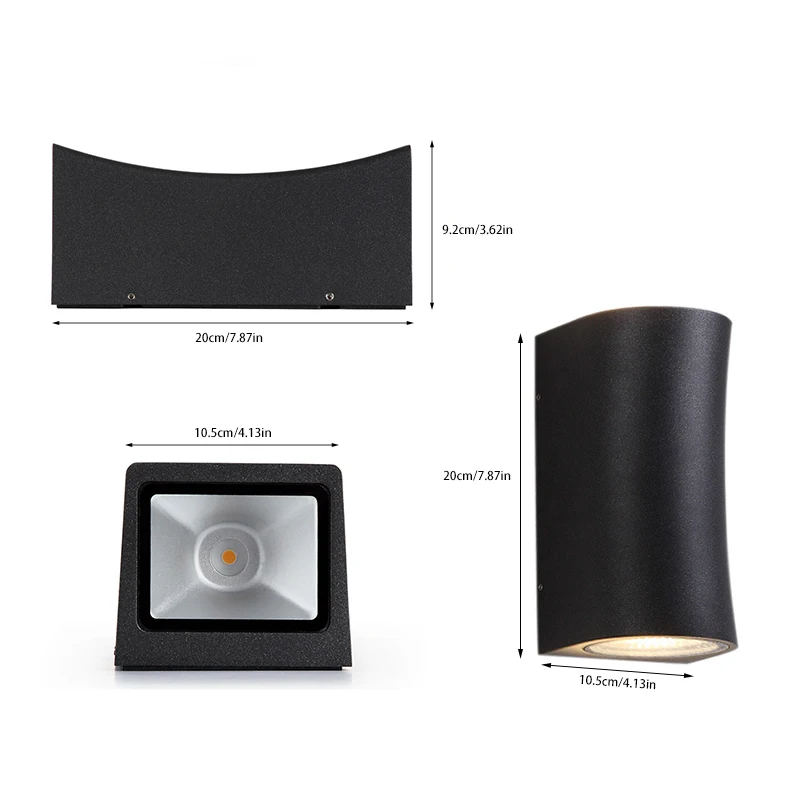 Luzes de Parede ao ar Indoor para Cima para Baixo Montagem em Superfície Lâmpada de Parede do Corredor à Prova d' Água Levou Livre Cob Varanda Jardim Luz Ip65 10w 16 À prova d' água IP65 10W Levou