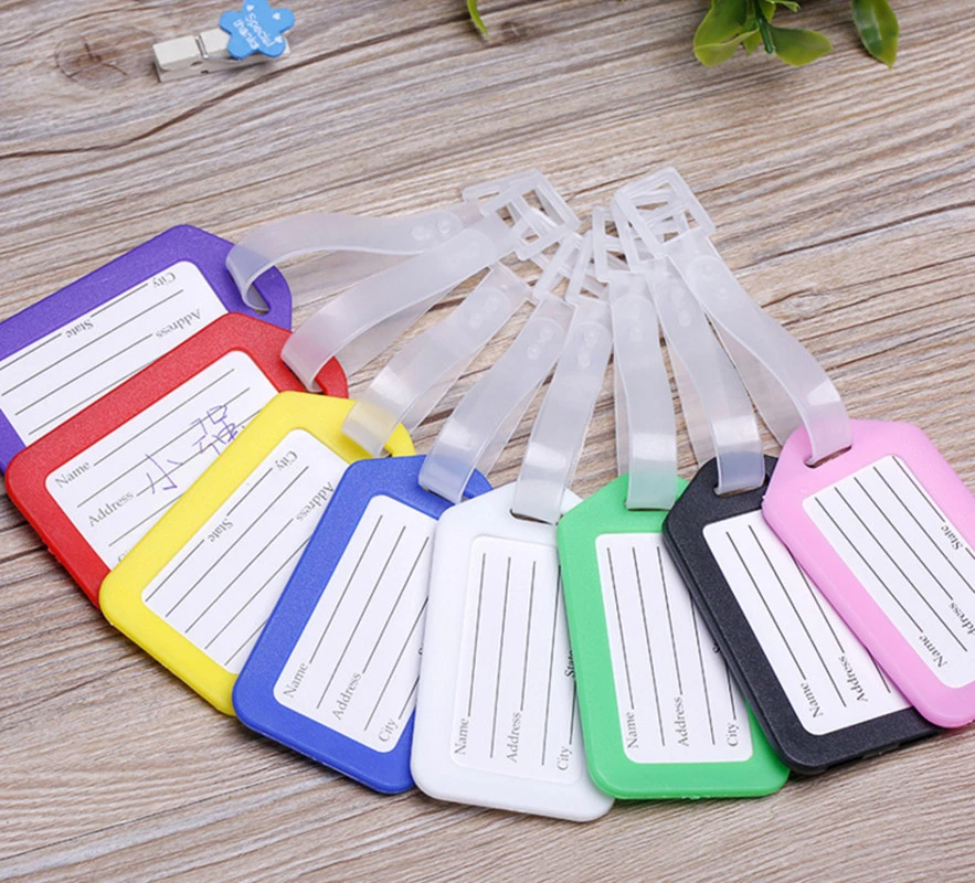 10pcs/lot Travel Accessories Luggage Tag Suitcase Id Address Holder