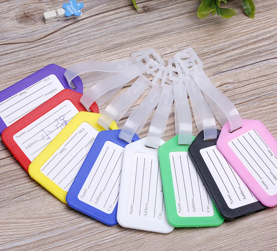 

2PCS/Lot Travel Accessories Luggage Tag Suitcase ID Address Holder Baggage Boarding Tags Portable Label High Quality Wholesale
