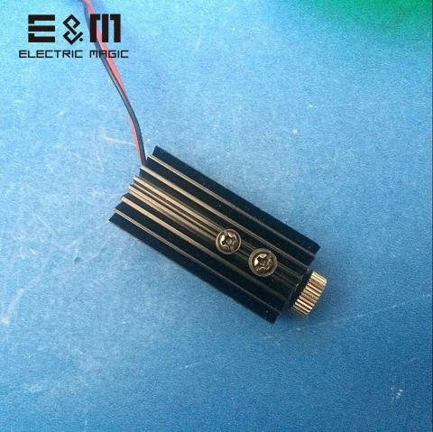

E&M 300mW 405nm Blue Violet Laser Diode Module Adjustable Focus Head Engraving Cutting Focal Length DIY Kit Protective Glass