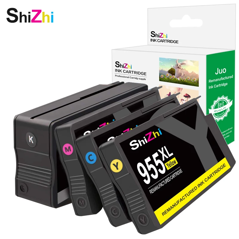 SHIZHI 955xl Замена чернильных картриджей для HP 955 XL Officejet Pro 7740 8210 8710 8715 8720 8730 8740 8725
