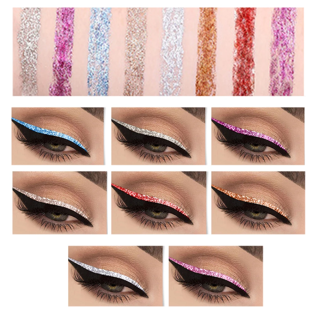 8 Colors Pearl Light Liquid Eyeliner Pen Shiny Crystal Waterproof Long-lasting Eye Liner Pencil Women Beauty Eye Makeup TSLM1 8 Colors Pearl Light Liquid Eyeliner Pen Shiny Crystal Waterproof Long-lasting Eye Liner Pencil Women Beauty Eye Makeup TSLM1