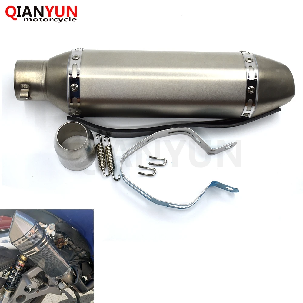 

General Motorcycle Parts Exhaust Pipe 36-51 mm Stainless Steel Motorcycle Exhaust Pipe For Kawasaki ZZR600 ZX6R ZX636R ZX6RR ZX9