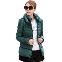 2017 New Winter Women Korean Plus Size Slim Double Collar Down Padded Long Section Of Women