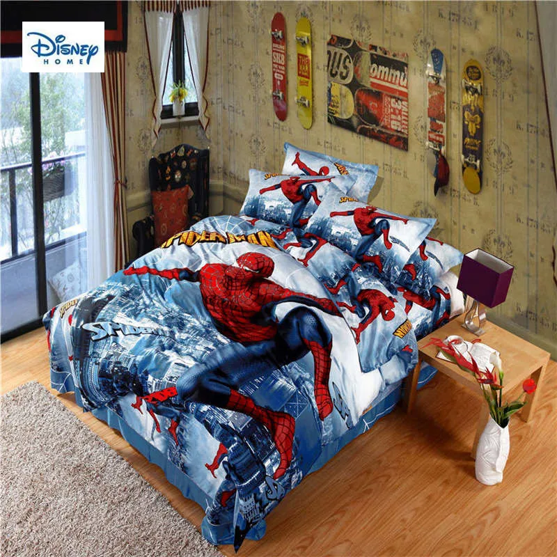 Disney Marvel Classic Spider Man Beddings 3d Comforter Single Sets
