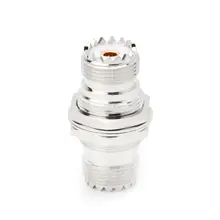 UHF SO239 женский гайка К гнездовой Гайка адаптер для монтажа на панель разъем прямой F/F