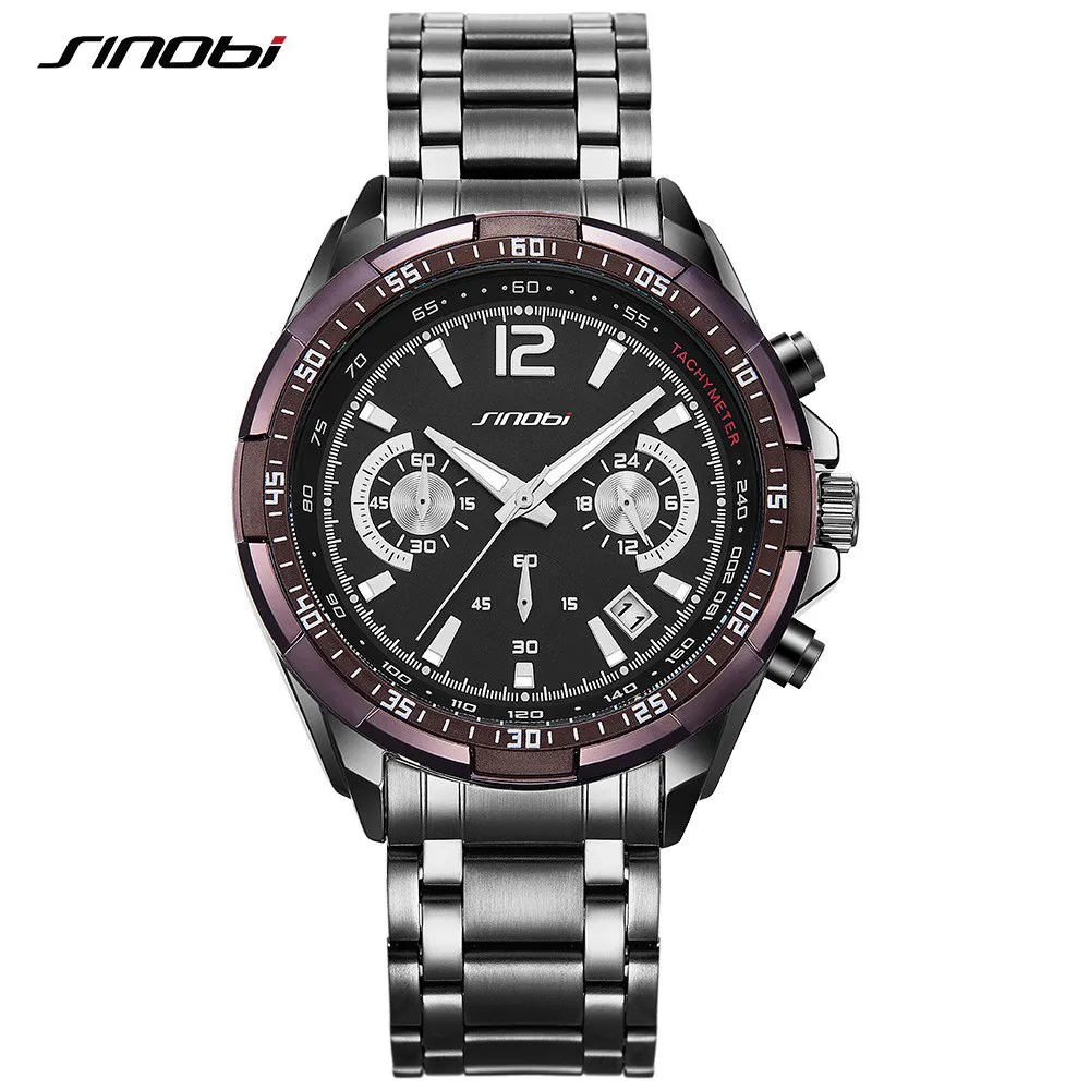Часы SINOBI Мужские спортивные кварцевые армейские аналоговые|chronograph brand|chronograph