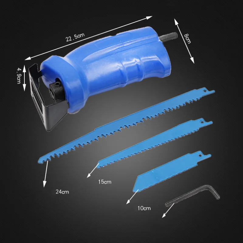 

Hot Portable Reciprocating Saw Adapter Metal Cutting Tool Electric Drill Attachment FQ-ing