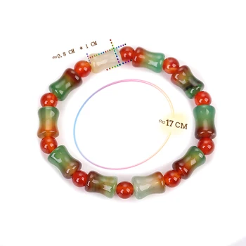 

Natural Original Agate Stone Beads Bracelets Jewelry Tiger Eye Turquoise Encrusted Strip Amber Carnelian onyx Couple Bracelet