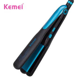 

kemei hair straightener waves curling irons curler women professional 2 in 1 ionic straightening iron & curler styling tool flat