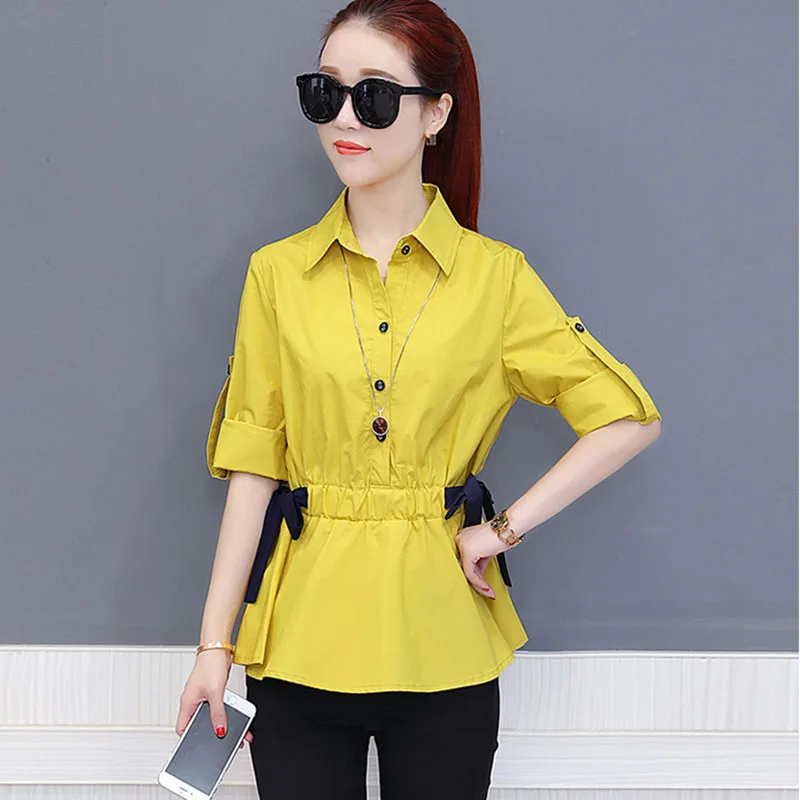 Женская офисная одежда весна осень стильные шифоновые женские блузки рубашки