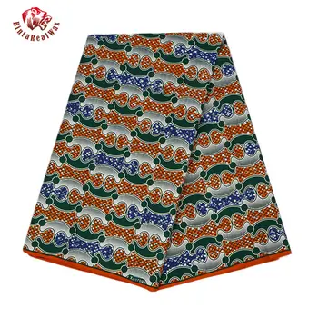 

discount Ankara African Polyester Wax Prints Fabric new bintarealwax High Quality 6 yards African Fabric for Party Dress PL595