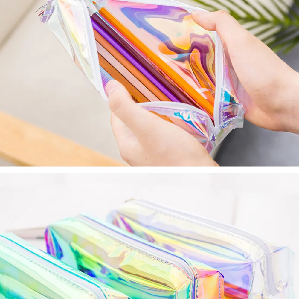Creative Pencil Pen Case Cosmetic Makeup Bag Storage Pouch Purse Students School Portable Students Gift School Supplies 19jun13