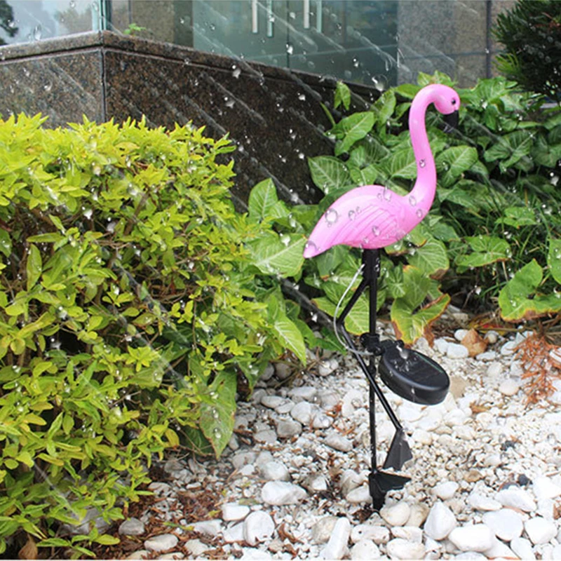 Solar Powered Flamingo Lawn Lamp Garden Decor Solar Lights Waterproof Led Light for Outdoor Garden Decorative Stake Lighting (1)
