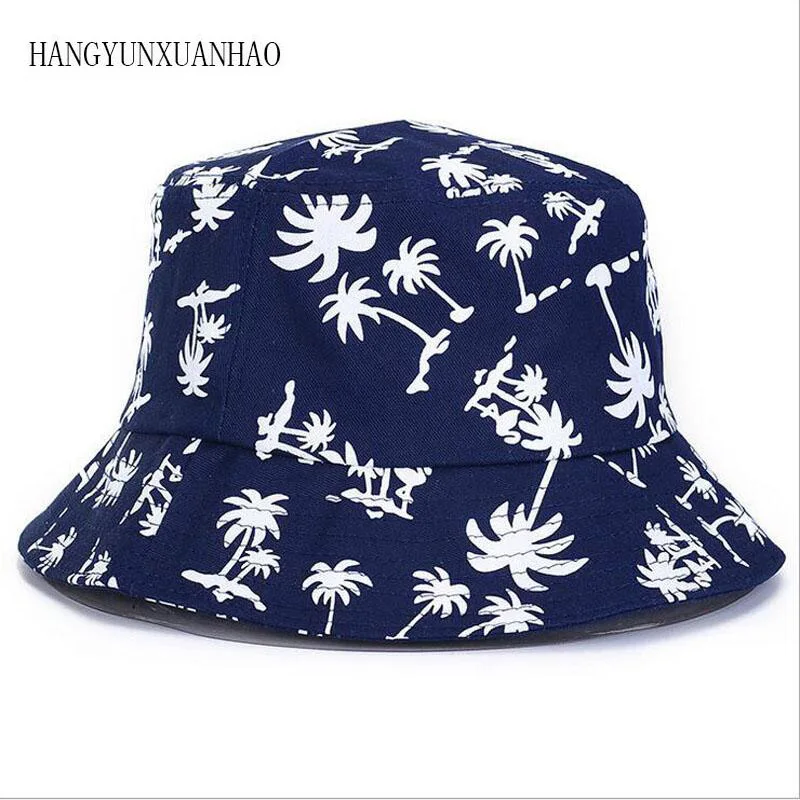 

HANGYUNXUANHAO Women Men Vogue Beach Cap caps Maple leaves Brooklyn Bucket Hat Fisherman Summer Beach leisure Panama Hats
