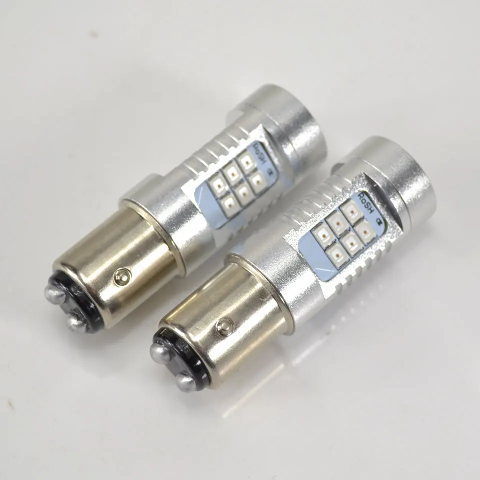 DMEX 2 шт. 12 В 24 21SMD S25 светодиодный 1157 BAY15D BAY 15D P21/5 Вт 1156 BA15S P21W автомобильная