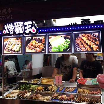 

5PCS Acrylic frame restaurant slim crystal menu boards light box 400mmx600mm