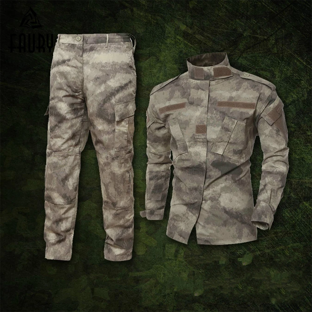 

High Quality Army Outdoors Military Uniform Camouflage Tactical Clothes Special Forces tactical Cargo Pants Men's Clothing Sets
