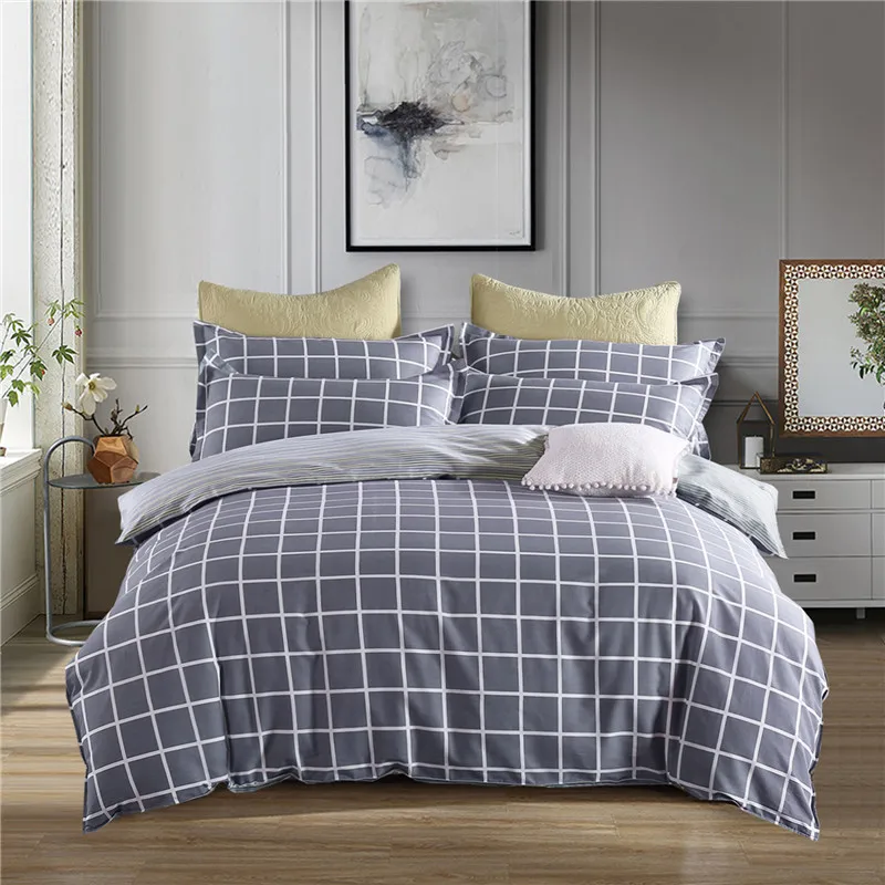 100 Cotton Bedding Set Twin/Full/Queen/Single/Double/Europe/King Size