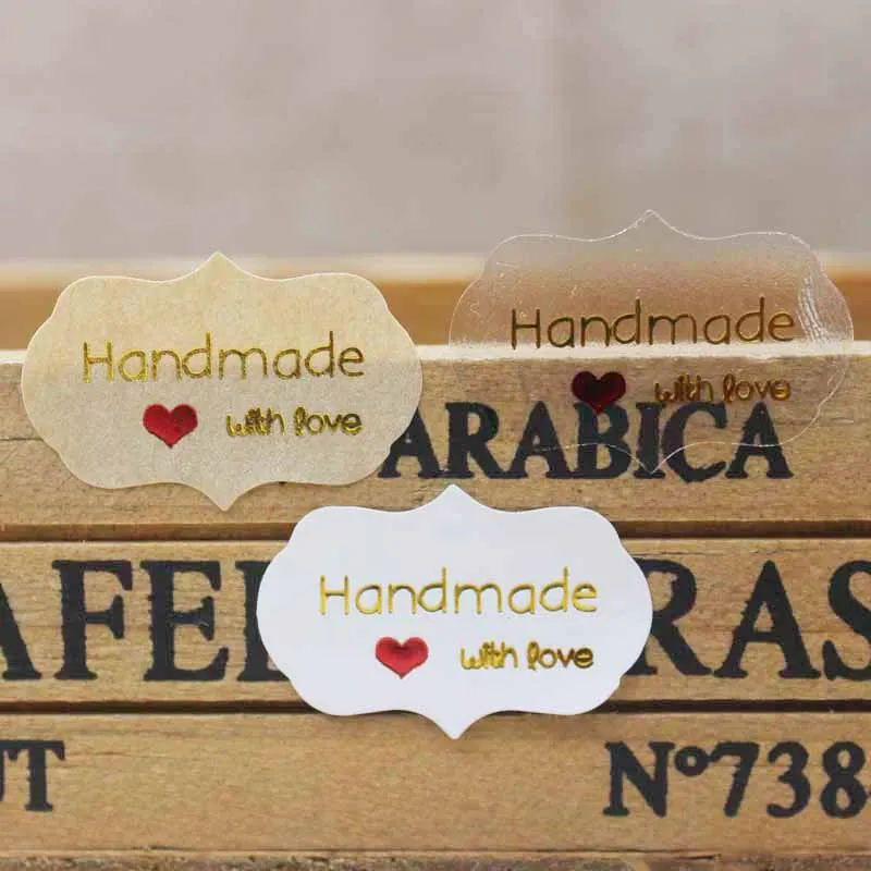200 pcs с днем рождения этикетки наклейки DIY ручной работы золото наклейки ПВХ прозрачный спасибо подарок/jewlry/печенье этикетка тег