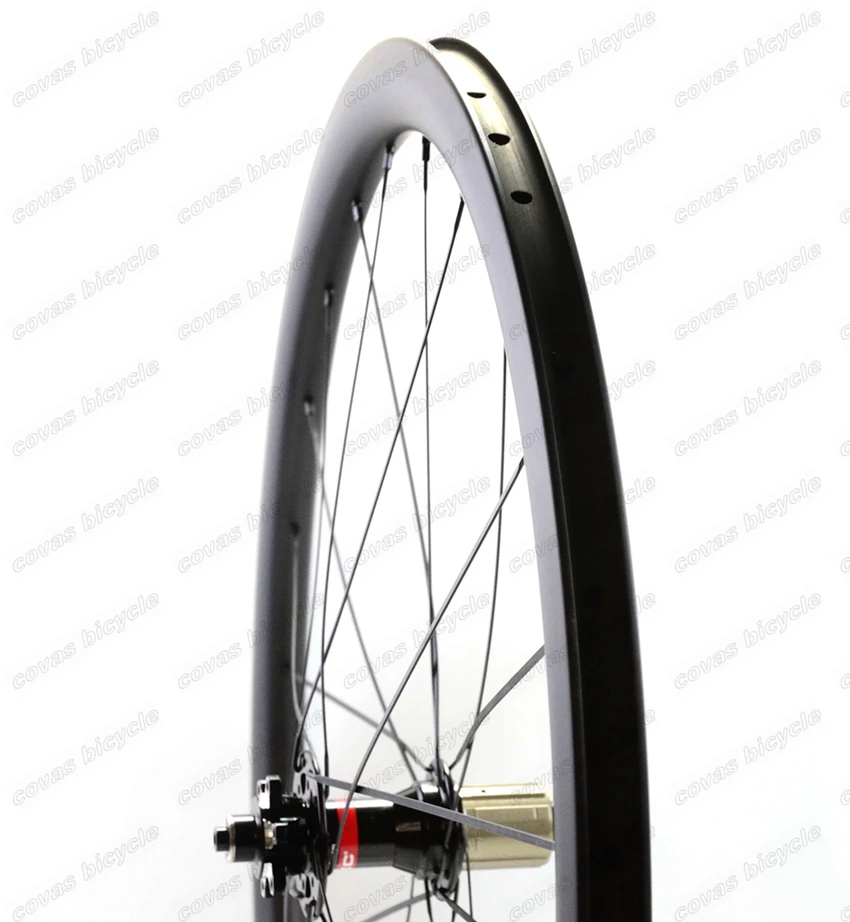 Discount Road disc barke wheelset 38mm depth Clincher/tubular Symmetric carbon rims 25mm width disc cyclocross bike carbon wheels 6