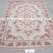 5'X8' французский шерстяной ковер из обюссона ручной работы новозеландская шерсть ковры и ковры простые розы