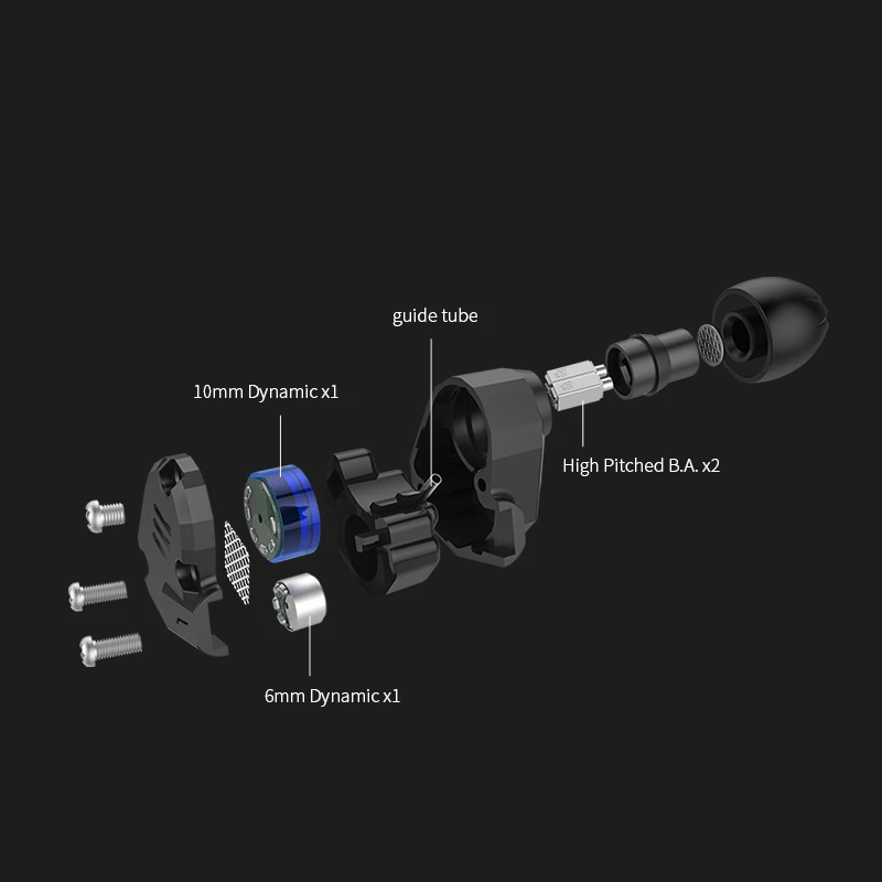 KZ ZS6 2DD 2BA 8 Conductores Híbrido HIFI Auricular En El Oído Estéreo Deporte Auricular Bluetooth Adecuados ZS5 Pro Entrega Prioritaria - 5