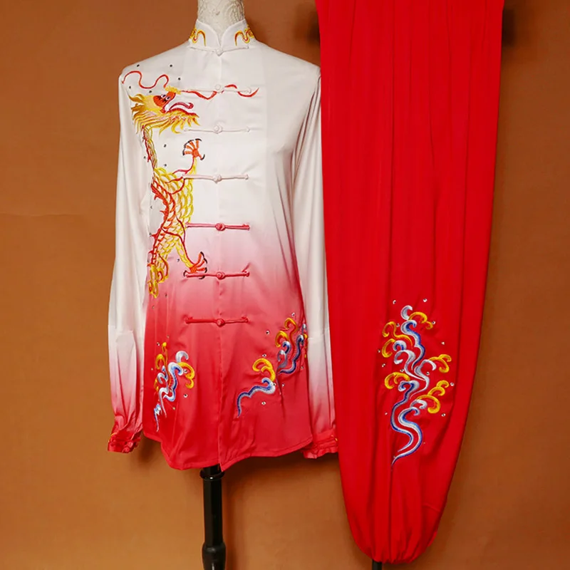 

wushu taichi taiji clothes changquan uniform Martial arts competition clothing embroidered kungfu nanquan taolu clothes uniform