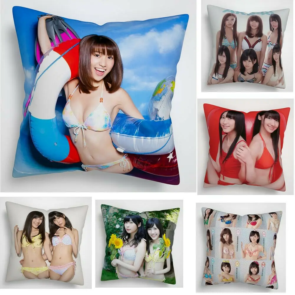 Jpop Akb48 Watanabe Mayu Atsuko Maeda Kanna Hashimoto Fanart чехол для подушки Чехол