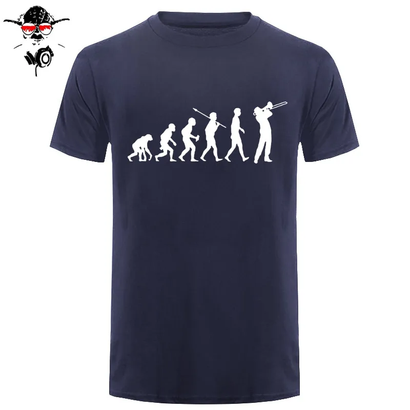 Trombone Player man Custom Printed FUNNY humour T-shirt MENS T SHIRT Great gift Tee Unisex