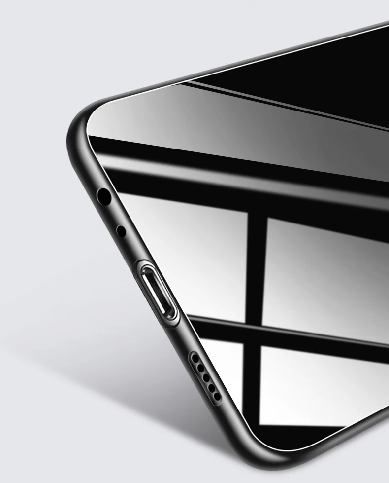 Luxury Slim Glossy Tempered Glass Case For Oneplus 6 Soft Silicone Frame Shockproof Hard Cover Case For One Plus 6 Oneplus6 1+6 (18)