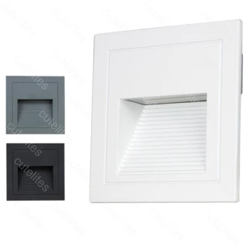 

3W/5W Outdoor Led Stair Step Light Waterproof Recessed Wall Corner Light LED Footlight For Landscape Pathway stairway 220v/Dc12v