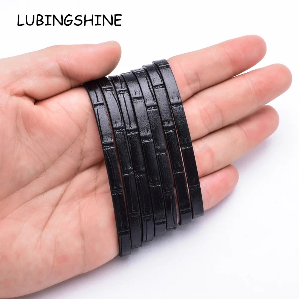 

120cm Faux Suede Geometric Leather Cord Handmade DIY Chokers Bracelet Flat Thread String Jewelry Making Accessories 5*2mm