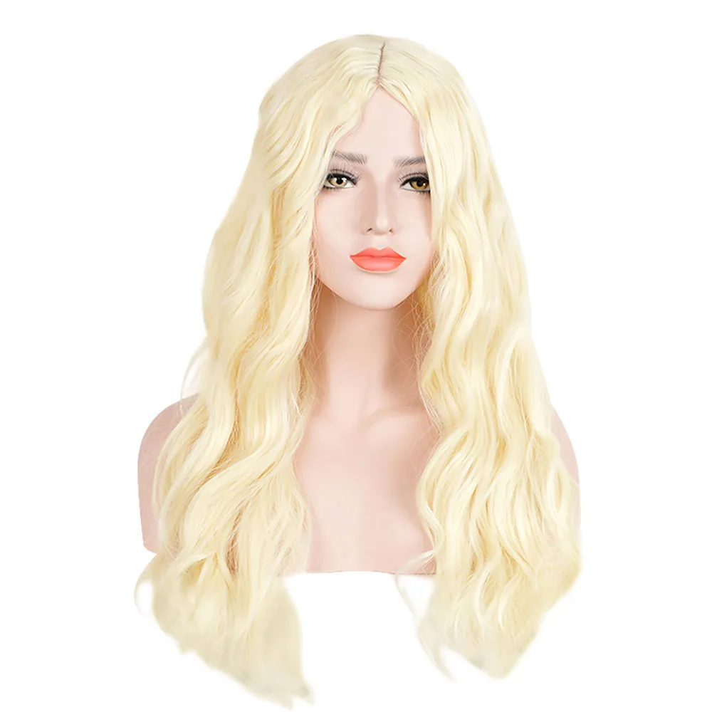 Blonde Renaissance Very Long Curly Wig Ladies Womens Fancy Dress Accessory 
